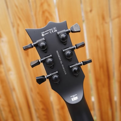 LTD  ESP LTD EC-FR BLACK METAL BLACK SATIN 6-String Electric Guitar image 7