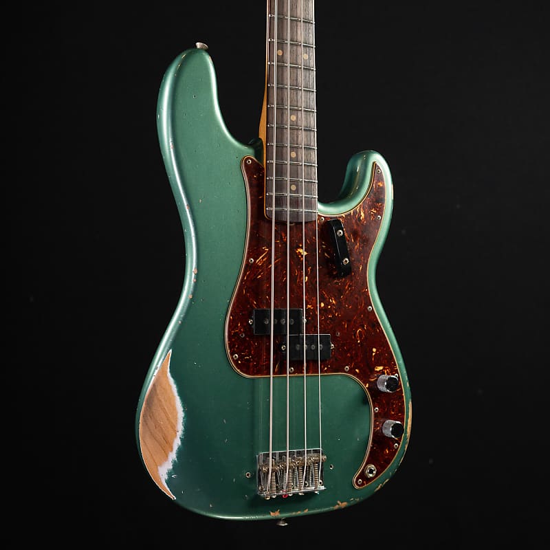 Fender Custom Shop LTD 1960 Precision Bass Heavy Relic - Aged Sherwood Green Metallic #8319 image 1