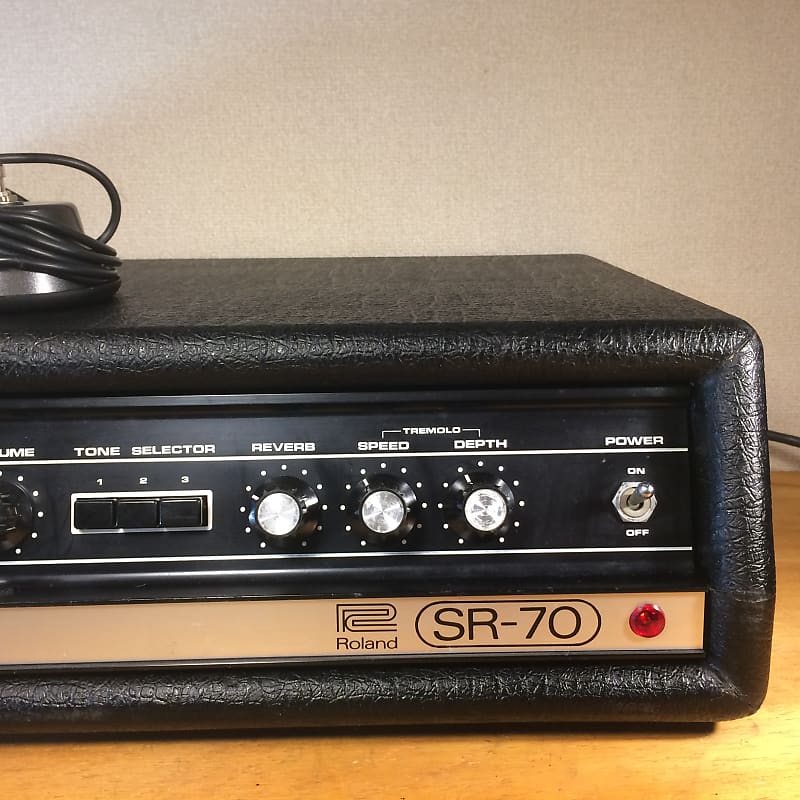 Roland SR-70 amp head with a space echo RE-201 reverb tank