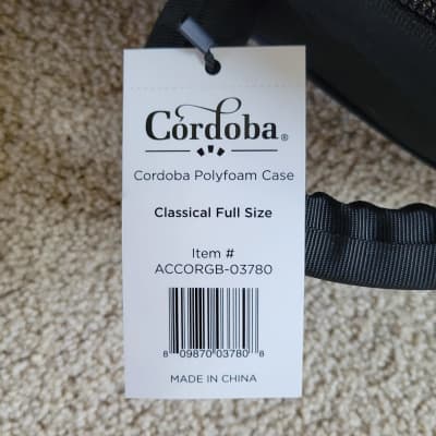 New Cordoba Polyfoam Full Size Classical Flamenco Guitar Case, ACCORGB-03780 image 7