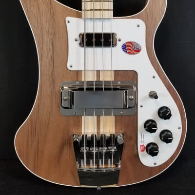 Rickenbacker 4003W Walnut Electric Bass, Maple Neck, Full Inlay, Wired For Stereo, W/Case image 1