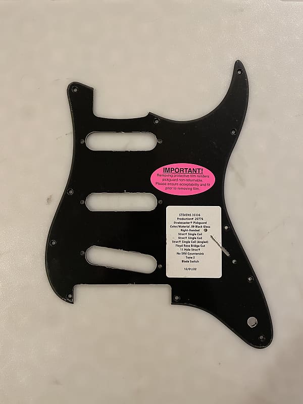 Warmoth Pickguard Charvel / Fender Stratocaster Floyd Rose | Reverb