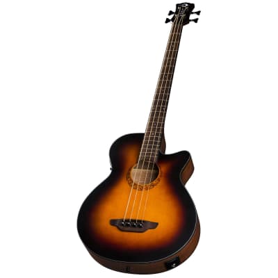 Luna Tribal Acoustic / Electric Bass 34 Inch Scale TSB image 11
