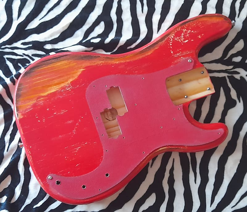 Precision bass 57 Body Relic - Red image 1