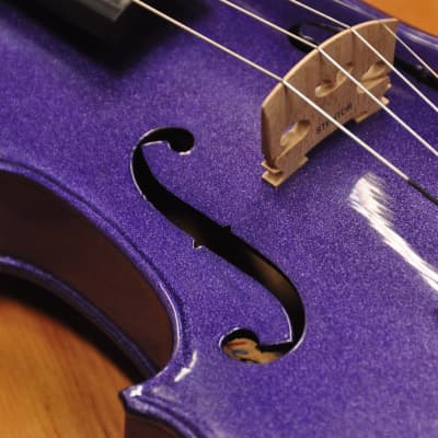 Stentor Harlequin 4/4 Violin Purple Flake image 4