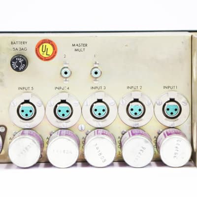 1968 Altec Lansing 1592A Mixer Amplifier Solid State Mixing Unit with 5 Matching PreAmplifier Transformers Super Clean Vintage Mic Pre PreAmp image 15