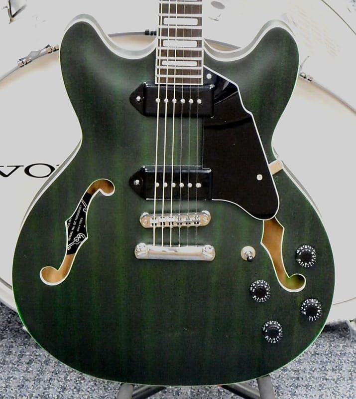 2021 Grote SemiHollowbody P90 Electric Guitar! Matte Green Reverb