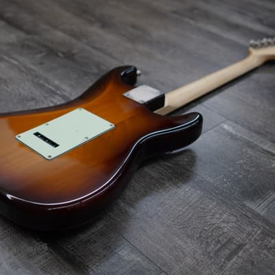 AIO S4 Left-Handed Electric Guitar - Sunburst (Mint Pickguard) image 12