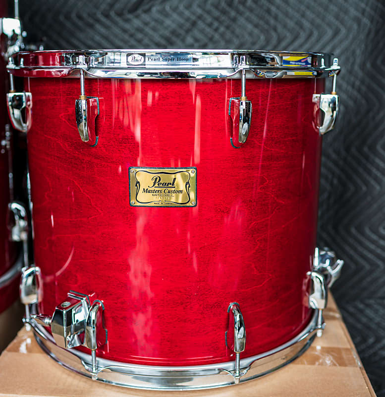 Pearl Master Custom 16x14 floor tom Wine Red Reverb