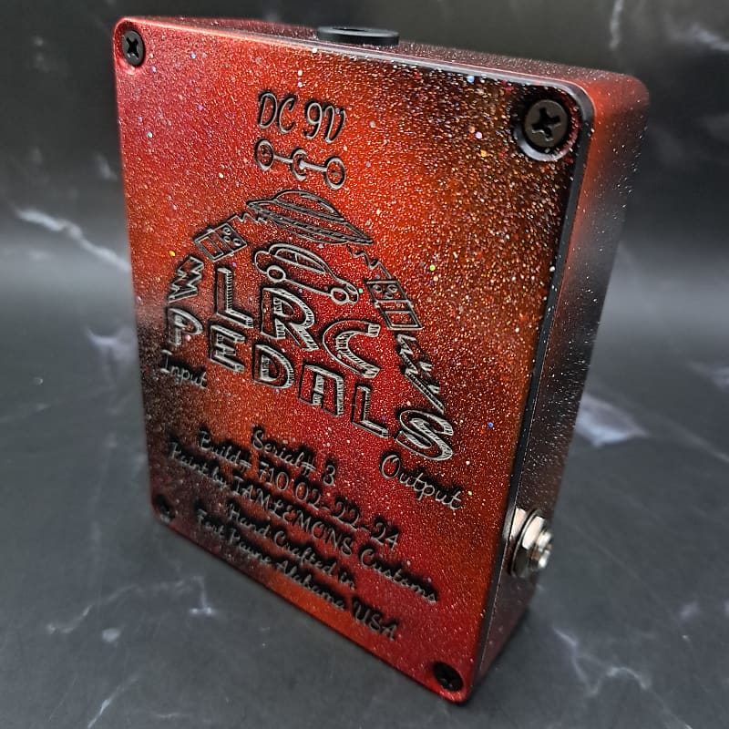 Red hand painted cosmic distortion | Reverb