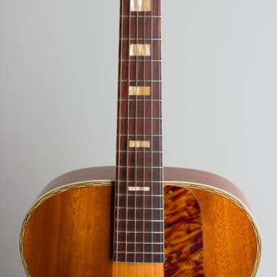 Harmony  Patrician H-1414 Arch Top Acoustic Guitar (1954), ser. #4850H1414, period grey chipboard case. image 8