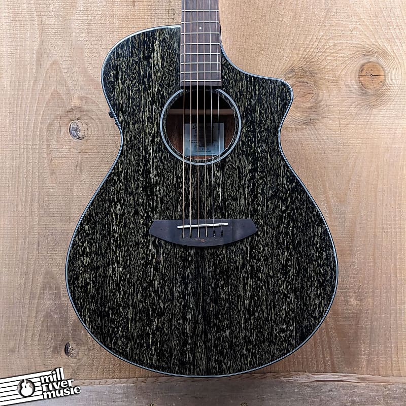 Breedlove Rainforest S Concert Black Gold CE Acoustic/Electric Guitar