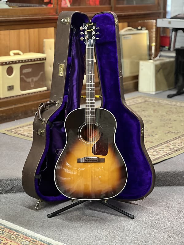 1995 Gibson J-45 Banner Logo 100th Anniversary - Sunburst | Reverb