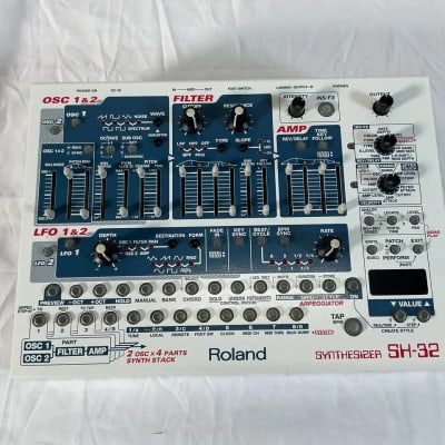Roland SH-32 Desktop Synthesizer Module 2000s - White