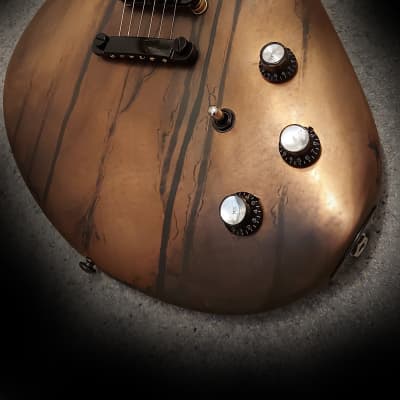 RABENBERGER Le Corbeau "Slash" electric guitar 2022 - copper rusty target image 3