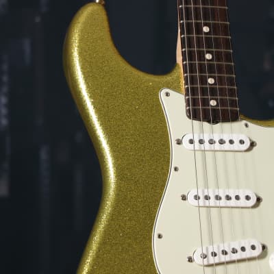 Fender Custom Shop Dick Dale Signature Stratocaster NOS Electric Guitar Chartreuse Sparkle image 4