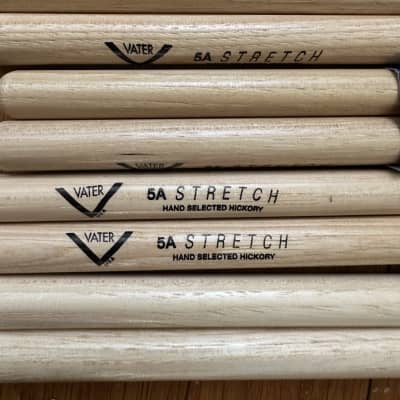 Vater VH5AS 5A Stretch Hickory Wood Tip Drum Sticks (11 Pairs) image 2