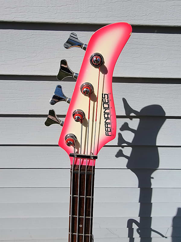 美品　ピンク ベースギター　FERNANDES GUITARS PJB-45 Electric Bass Guitar FERNANDES PJB-45 Jazz Pink 4 String 21