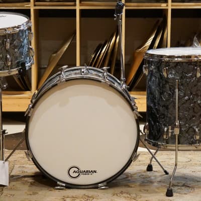 Slingerland 12/14/20" Drum Set - 1960s Black Diamond Pearl image 3