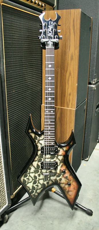 B.C. Rich Warlock Body Art Collection 2003 SKULLS | Reverb