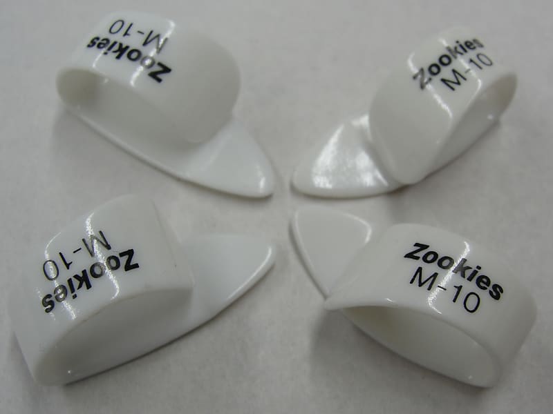 Dunlop Zookies Z9002 Tip Angled CELLULOID THUMB PICKS M10