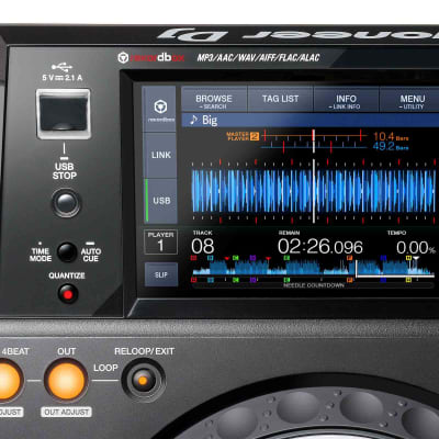 Pioneer DJ XDJ-1000MK2 Digital Performance Multi Player w/High-Res Audio Support image 4