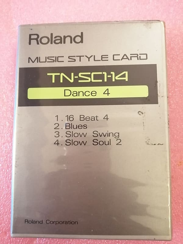 Roland TN-SC1-14 Dance 4 Music Style Card Black