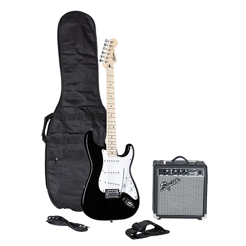 Squier Sonic Series Stratocaster Pack MN Black - Electric Guitar