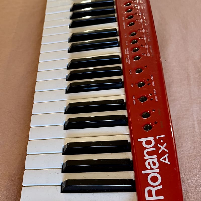 02 Roland AX-1 MIDI コントローラー Roland AX-1 Red Keyboard Keytar MIDI Controller JP AX1 Musical