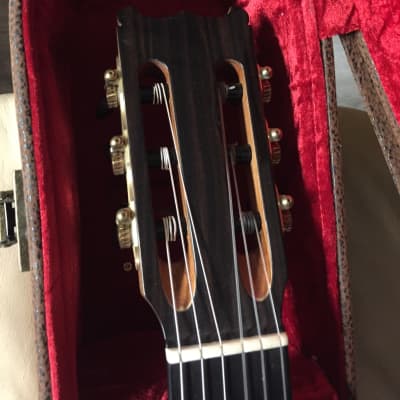 Thomas f60 nylon classical/flamenco guitar  with case blonde image 7
