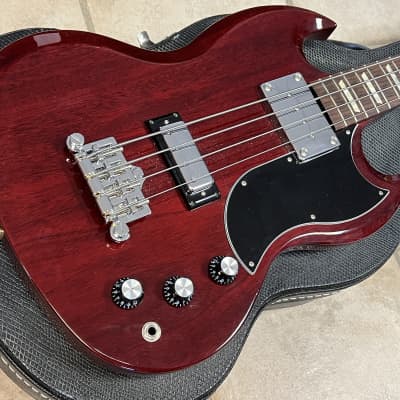 2012 Gibson USA SG Standard Bass Cherry w case image 3