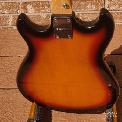 Harmony H802 Double Cut Solid Body 1960's Re-issue Desert Burst image 10