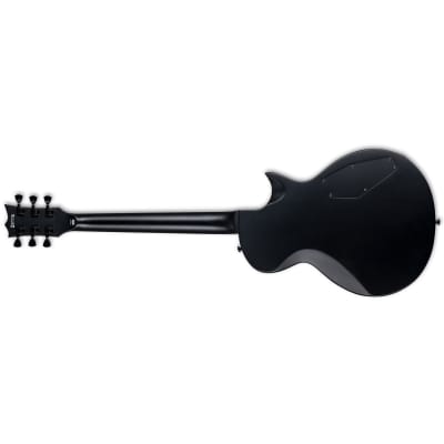 ESP LTD Eclipse EC-201 Left-Handed Guitar, Roasted Jatoba Fretboard, Black Satin image 2