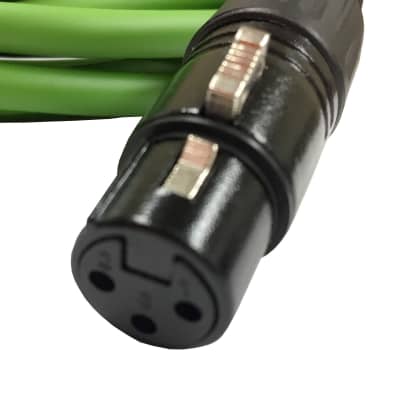 Sure-Fit 10ft Blue, Green & Orange XLR Male to XLR Female Cables (3 Pack) image 8