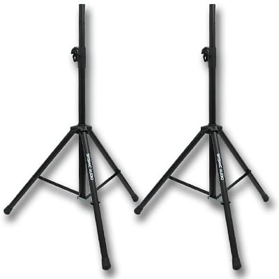 Pair of 15" PA DJ PRO AUDIO Speakers w/ 2 Tripod Stands image 6