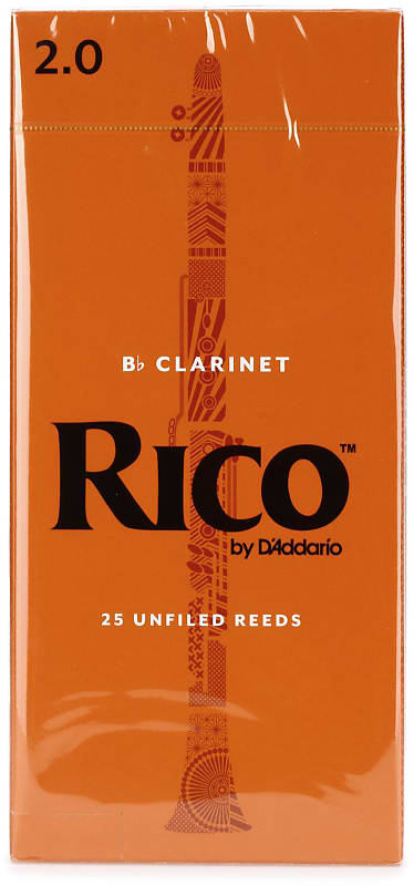D'Addario RCA2520 Rico Bb Clarinet Reed - 2.0 (25-pack) image 1