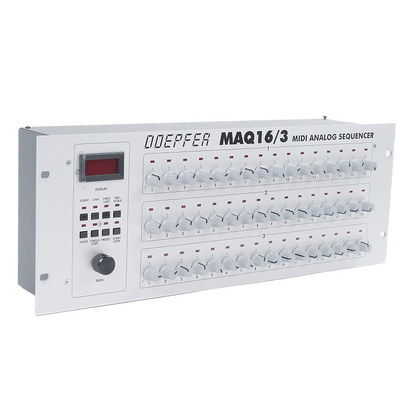 DOEPFER MAQ 16/3 MIDI ANALOG SEQUENCER ( 日本語マニュアル有り）（動作良好）　モジュラー MOOG TR808 TR909 TB303 シーケンサー DTM