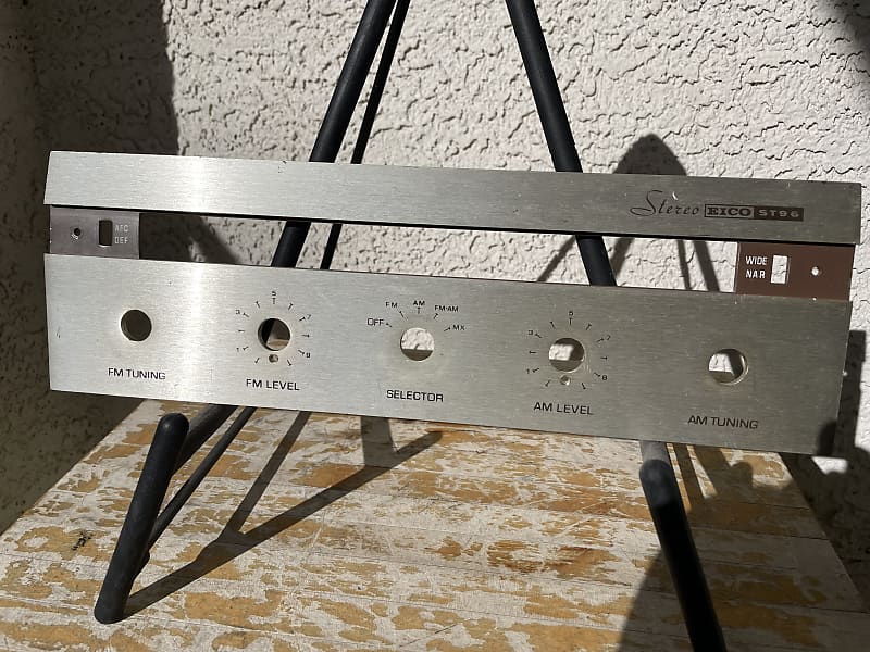 Vintage Eico ST69 Stereo AM-FM Tuner Faceplate  60s  			