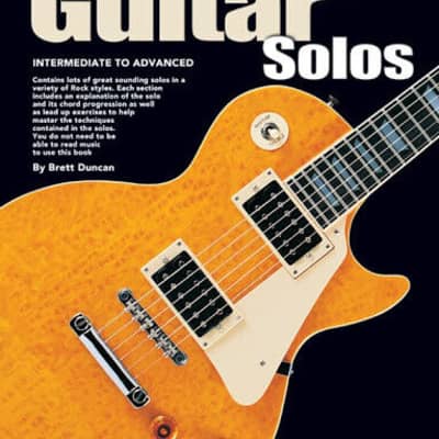 Learn How To Play Guitar - Rock Guitar Solos - TAB Tutor Music Book & CD - X- for sale