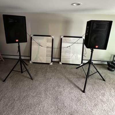 JBL SR-X Series SR4733X 2x15 Passive Speakers PAIR Black