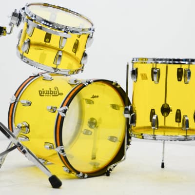 Ludwig Vistalite 3pc Drum Kit - "Yellow" image 4