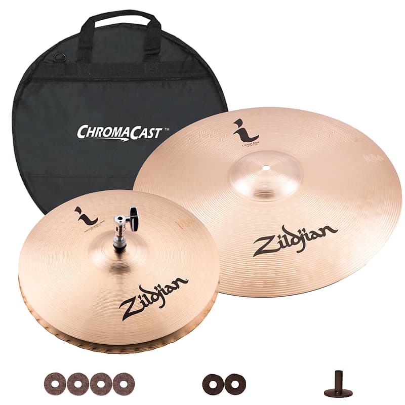 Zildjian I Series Essentials Cymbal Pack 14" Hi Hats and Reverb