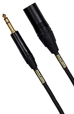 New Mogami Gold TRSXLRM- TRS 1/4" M to Xlr M - Balanced Cable - 3 Ft image 1