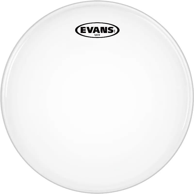 Evans SB14MHW Hybrid White Marching Snare Drum Head - 14" image 1
