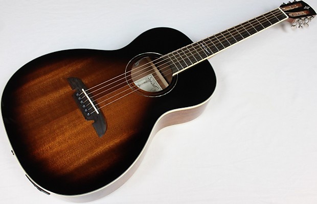 Alvarez AP66ESB Parlor Acoustic Electric Guitar Sunburst Finish Blem 42882
