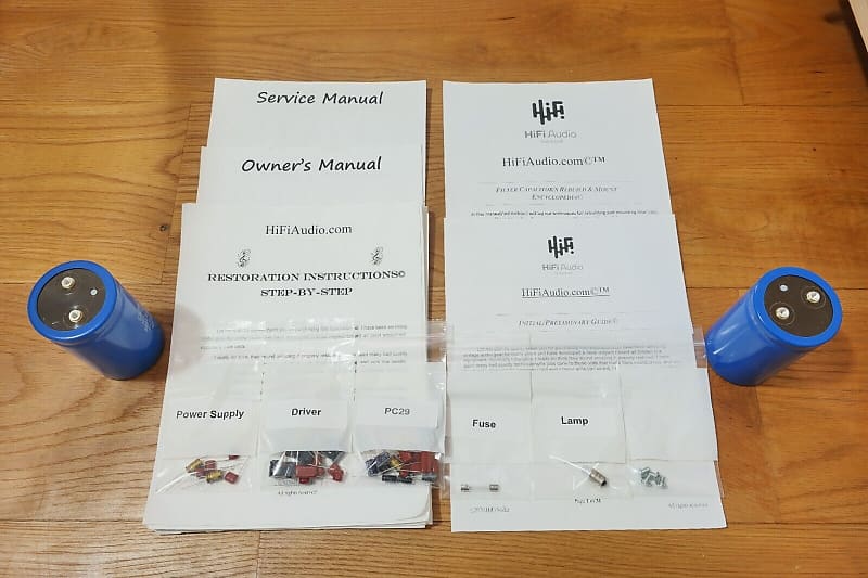 Dynaco ST-400 restoration kit filter capacitor repair rebuild fix  			