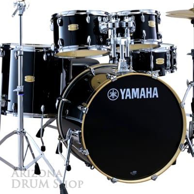 Yamaha Stage Custom Birch 5pc Drum Set Shell Pack Raven Black w/ 22" Bass SBP2F50RB