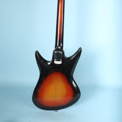 Teisco Del Rey ET-230 Sharkfin Electric Guitar Silvertone K2L Tobacco Burst image 9
