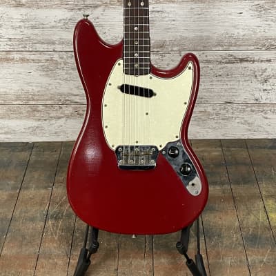 1966 Fender Musicmaster II with Rosewood Fretboard Dakota Red w/OHSC image 1