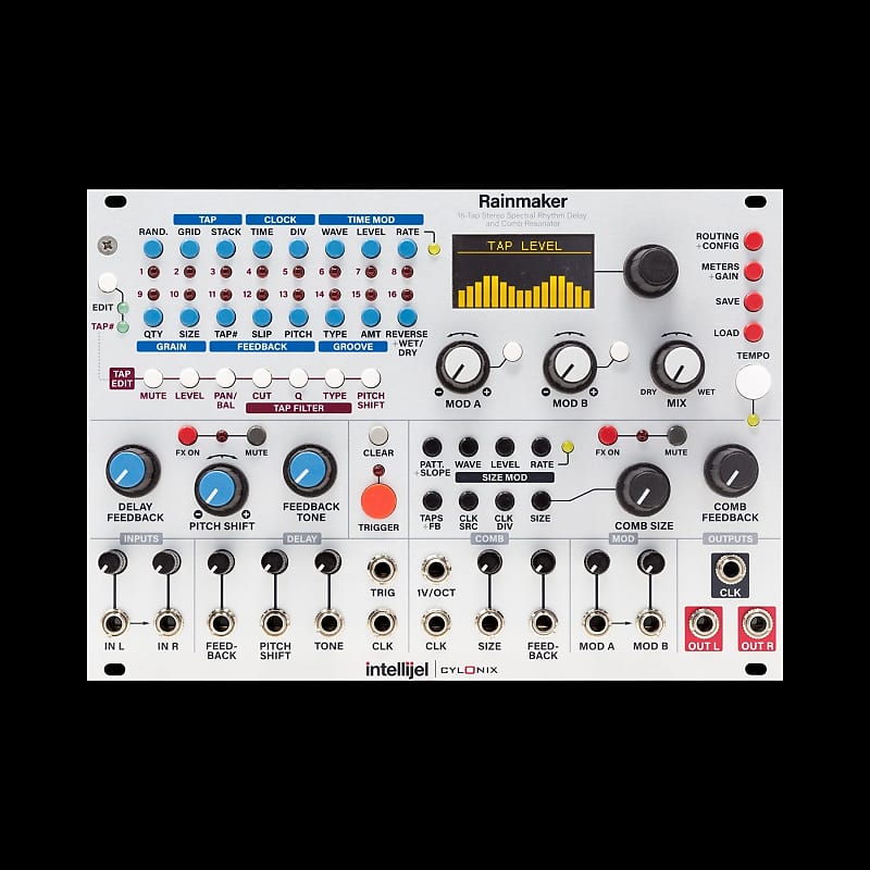 Intellijel Cylonix Rainmaker 16-Channel Delay and Resonator Eurorack Synth  Module | Reverb